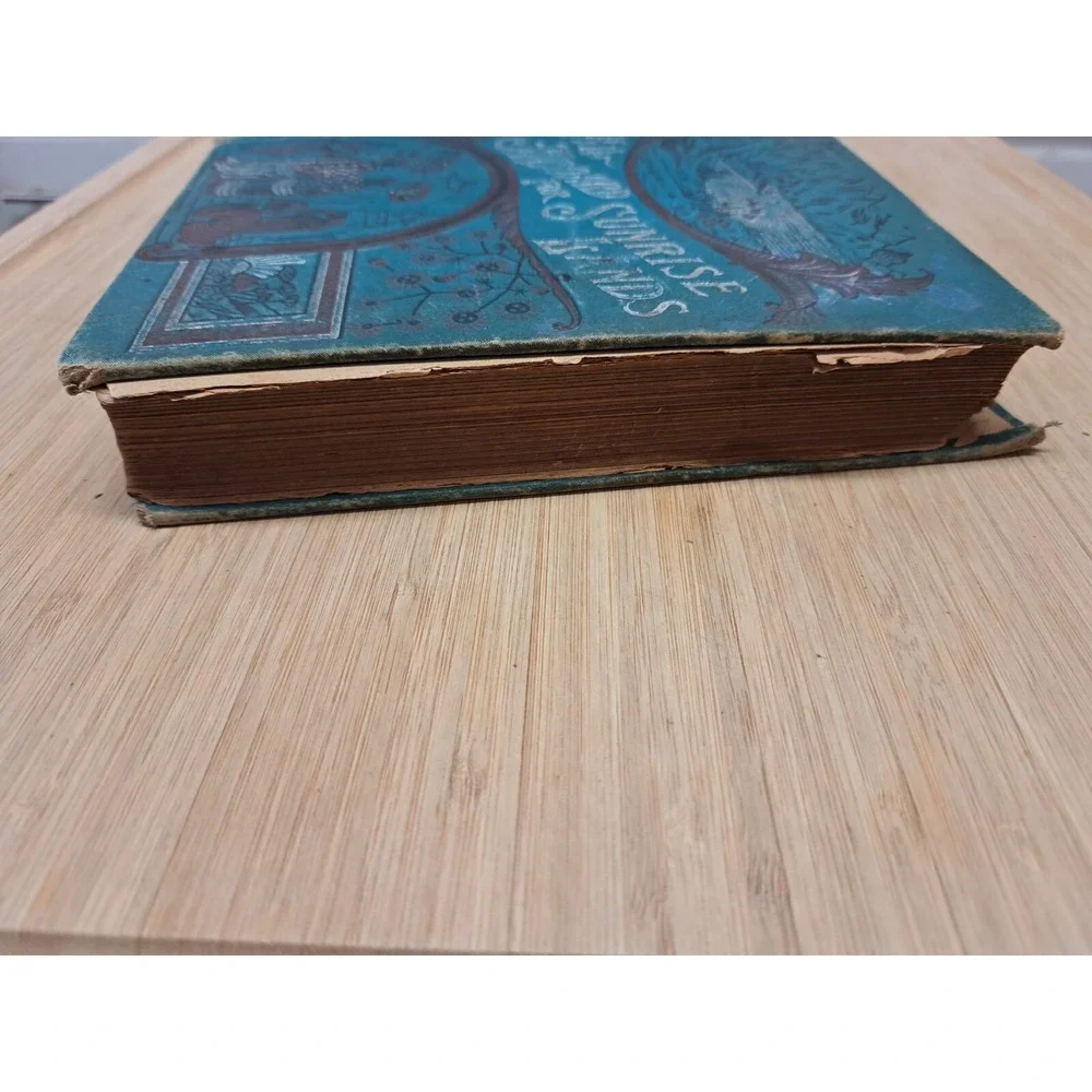 Vintage Antique Book Display Decoration All Aboard‎ For Sunrise Lands Book.
